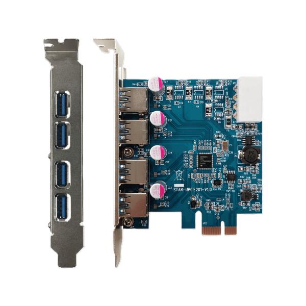 インターフェースボード Renesas 玄人志向 USB3.0RA-P4-PCIE UPD720201搭載 USB3.0 Type-A x4 インターフェース(PCI-E x1接続) 増設ボード