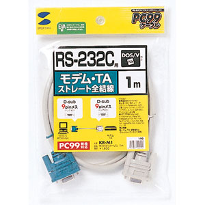 RS-232Cケーブル SANWA SUPPLY KR-M1 ターミナルアダプタ DCE モデム・TA 1m