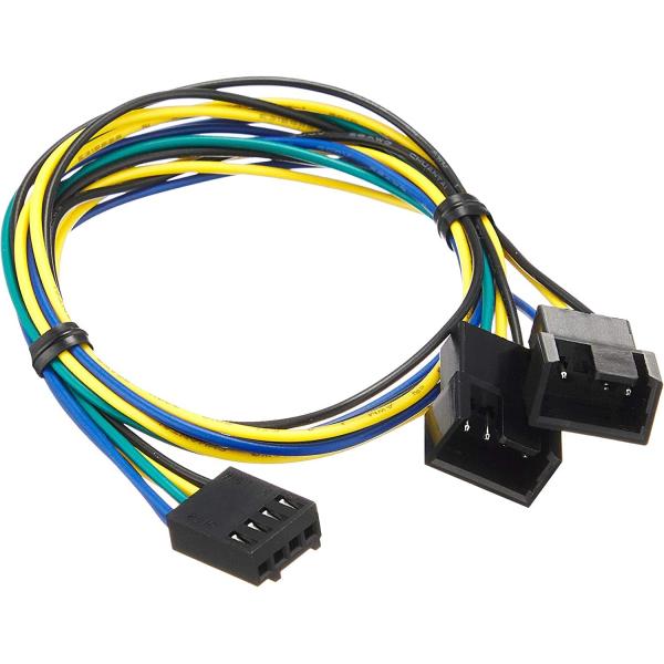 PWMファン用二股電源ケーブル AINEX CA-095A 2in1 4pin RoHS