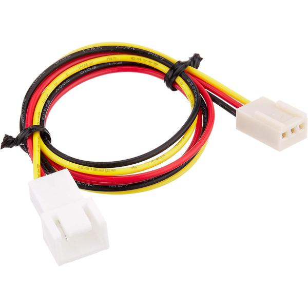 ファン用電源延長ケーブル 30cm AINEX CA-092A 延長アダプタ 3pin RoHS