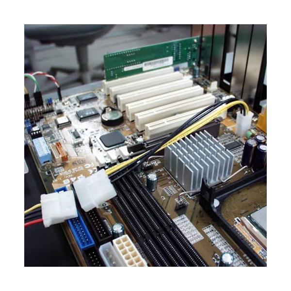 ATX12V用電源変換ケーブル 15cm AINEX PX-006B 電源ケーブル ATX12Vコネクタ RoHS