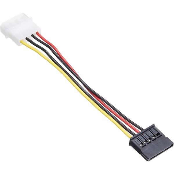 シリアルATA用電源変換ケーブル AINEX WA-085B ペリフェラル電源 シリアルATA電源 RoHS