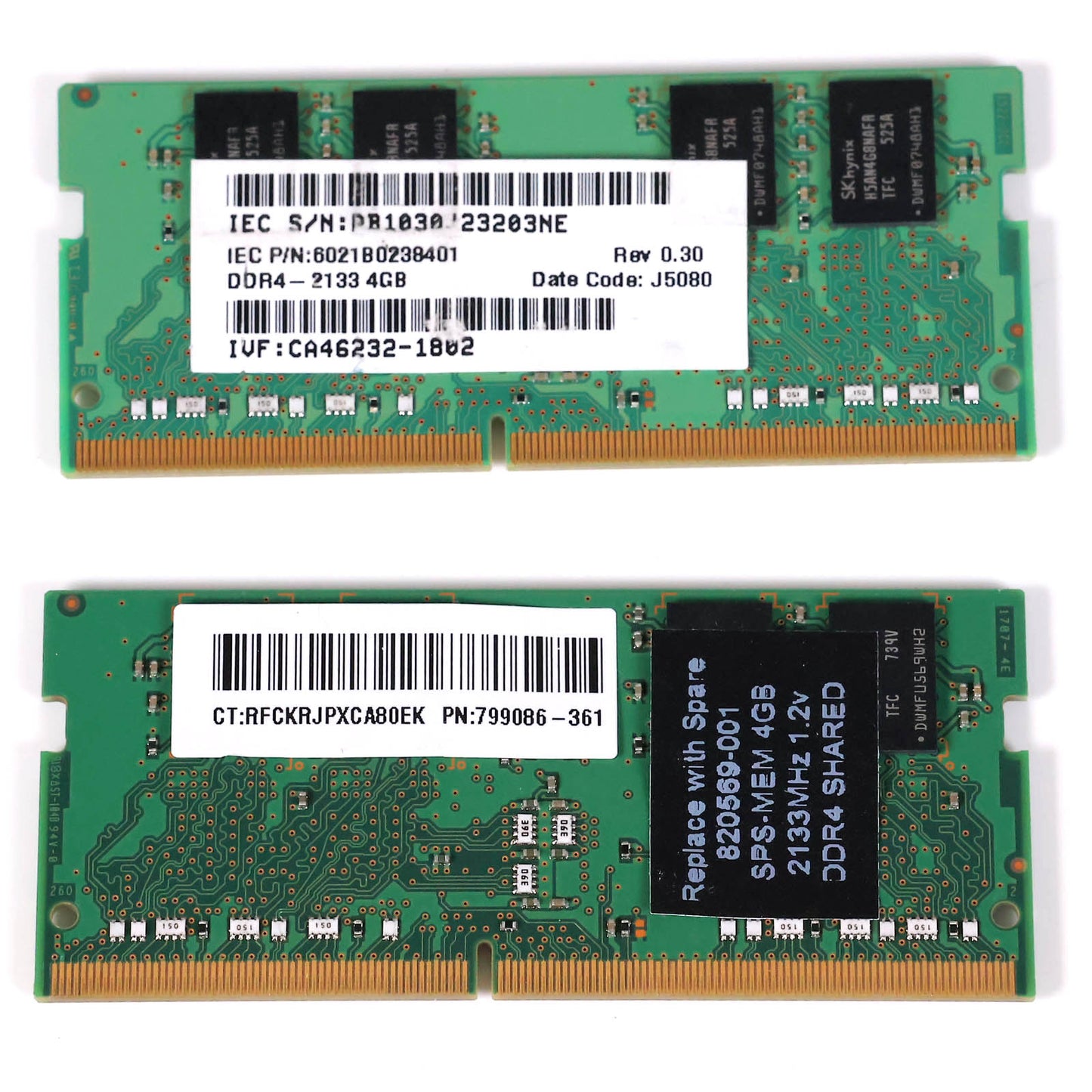 中古 DDR4メモリ 4GB x2 HMA451S6AFR8N-TF SK hynix