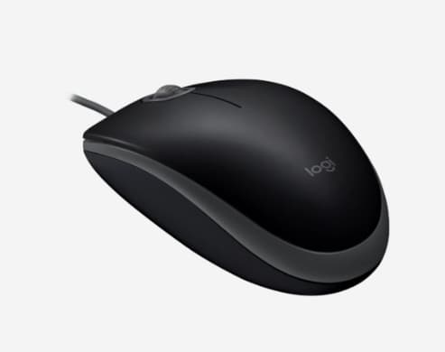 静音マウス M110 ブラック logicool M110snBK 有線 両利き用 疲労防止設計 ソフトウェア不要