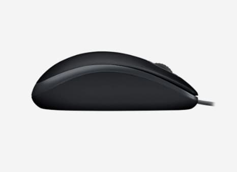 静音マウス M110 ブラック logicool M110snBK 有線 両利き用 疲労防止設計 ソフトウェア不要