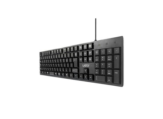 Lazos 有線キーボード ブラック 109キー テンキー付き L-KB