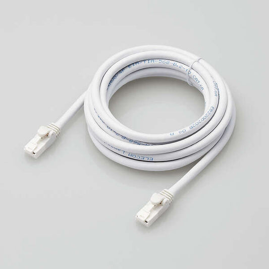 LANケーブル CAT6A対応 3m ヨリ線 ホワイト LD-GPAT/WH3/RS ELECOM