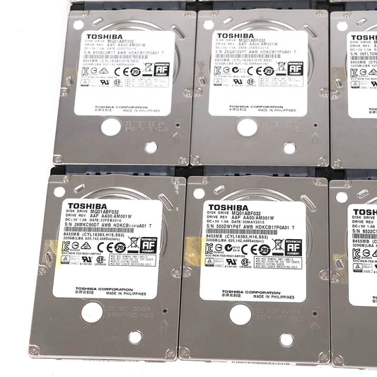 12点セット 動作未確認ハードディスク 320GB TOSHIBA 2.5インチ MQ01ABF032