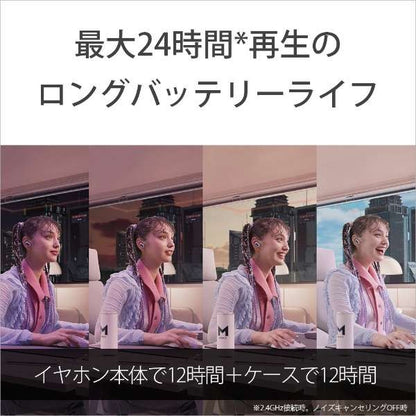INZONE Buds WF-G700N VZ グラスパープル SONY ゲーミング ワイヤレスイヤホン 正規保証付き