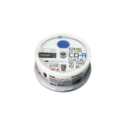 データ用CD-R 700MB 20枚パック HIDISC TYCR80YPW20SP 国産同等品質