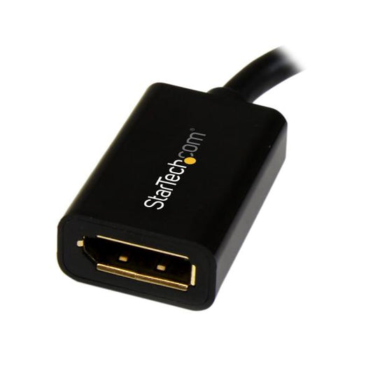 MiniDP-DP変換アダプタ MiniDisplayPort - DisplayPort変換ケーブルアダプタ 15cm StarTech.com MDP2DPMF6IN ディスプレイポート 1.2 4K60Hz
