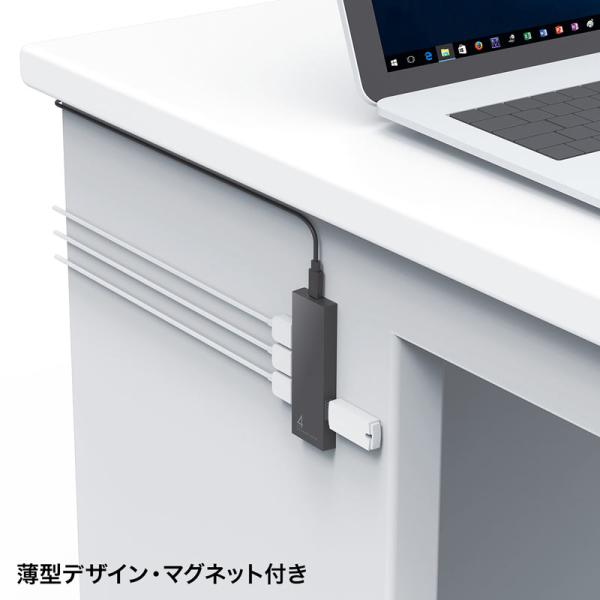 USBハブ SANWA SUPPLY USB-2H401BKN USB3.2Gen1+USB2.0コンボハブ