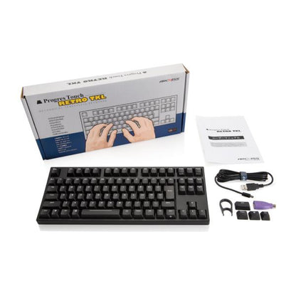 メカニカルテンキーレスキーボード ARCHISITE AS-KBPD91/LRBKN 赤軸 CHERRY 日本語JIS配列 テンキーレス
