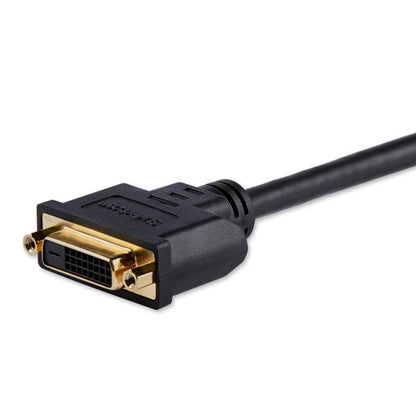 HDMI-DVI-D変換ケーブル 20cm StarTech.com HDDVIMF8IN 変換ケーブル 2重シールド