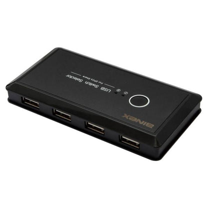 USB切替機 USB切替器 2PC 4ポート AINEX USW-01 セレクター 省スペース化 1出力2入力