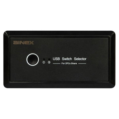 USB切替機 USB切替器 2PC 4ポート AINEX USW-01 セレクター 省スペース化 1出力2入力