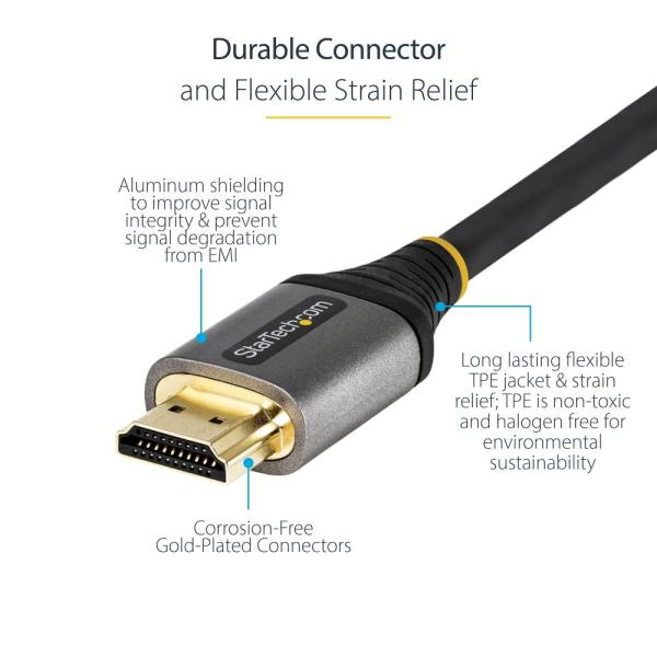 HDMI 2.0ケーブル 1m StarTech.com HDMMV1M 4K60Hz 高耐久性 HDR10