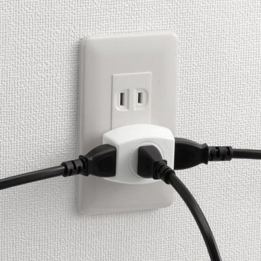 電源タップ トリプル電源タップ SANWA SUPPLY TAP-AC3WN2 絶縁キャップ PSE ホワイト