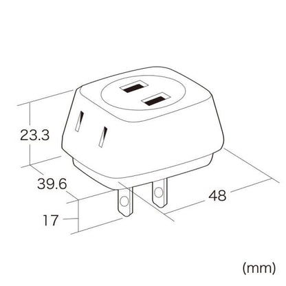 電源タップ トリプル電源タップ SANWA SUPPLY TAP-AC3WN2 絶縁キャップ PSE ホワイト