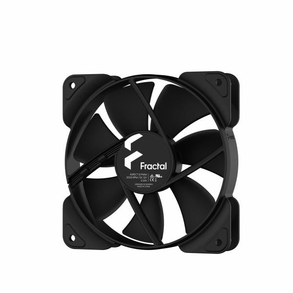 PCケース用ファン Aspect 12 PWM Black Fractal Design FD-F-AS1-1203 ブラック トリップワイヤー ライフルベアリング