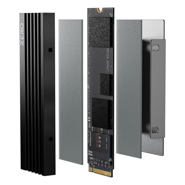 冷却装着 M.2 SSD用高性能 AINEX ZERO-M05 ヒートシンクセット PS5対応 アルミニウム 冷却