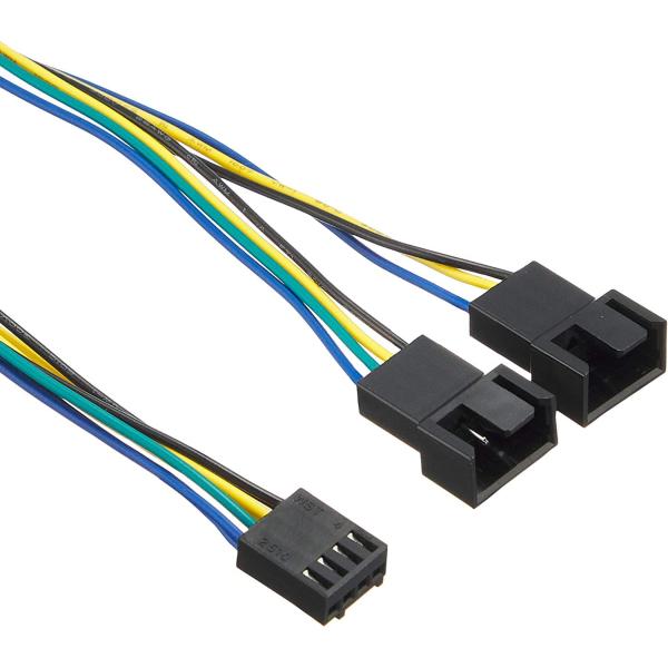 PWMファン用二股電源ケーブル AINEX CA-095A 2in1 4pin RoHS