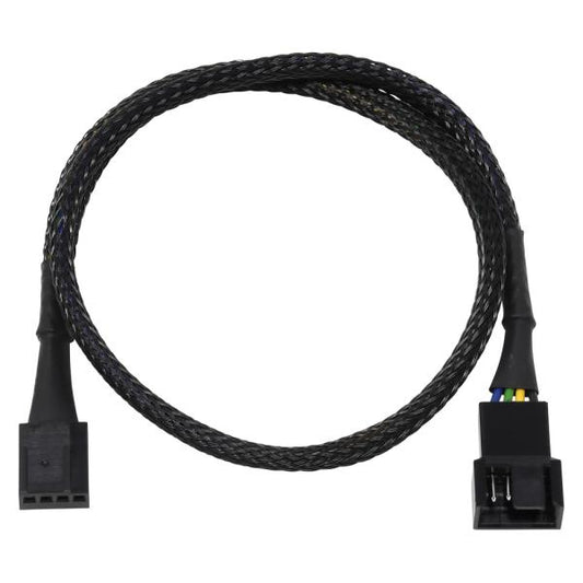 PWMファン用電源延長スリーブケーブル 40cm AINEX CA-011A ブラック 延長アダプタ 4pin RoHS