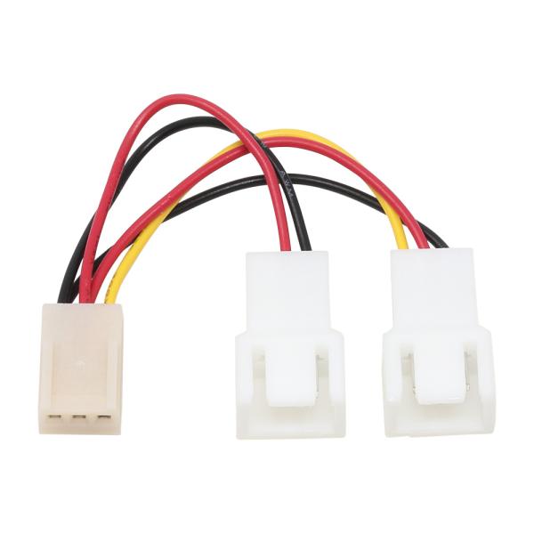 ファン用二股電源ケーブル 5cm AINEX CA-084A 2in1 RoHS 3pin
