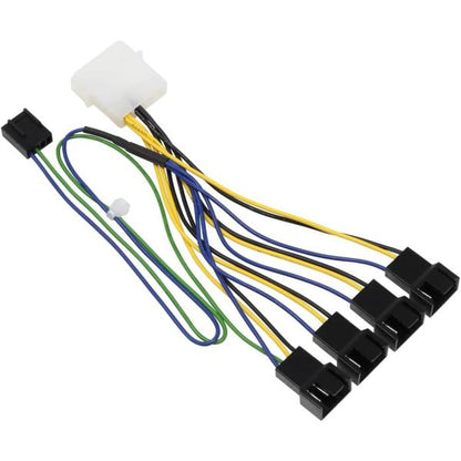 ファンPWM信号4分岐ケーブル 10cm AINEX CA-864PSA ペリフェラル電源 PWM4ピン RoHS