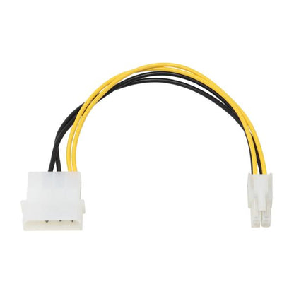ATX12V用電源変換ケーブル 15cm AINEX PX-006B 電源ケーブル ATX12Vコネクタ RoHS