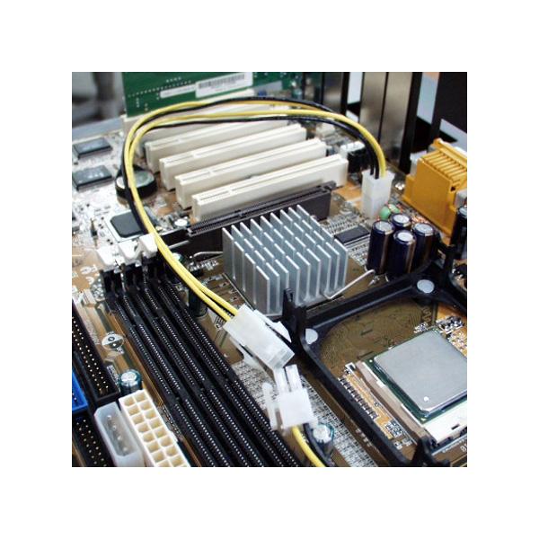 ATX12V用電源延長ケーブル 30cm AINEX PX-007B-BK ATX12V用電源延長ケーブル 30cm ブラック