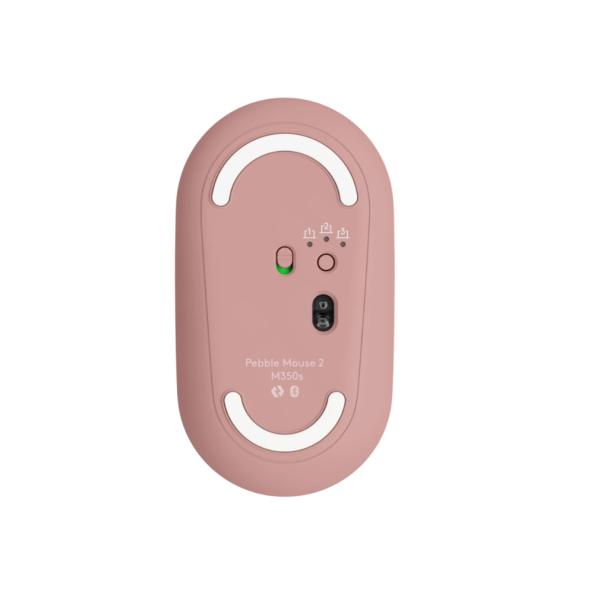 ワイヤレスマウス ローズ logicool M350SRO Pebble Mouse 2 M350S 軽量 薄型 静音 Win Mac対応