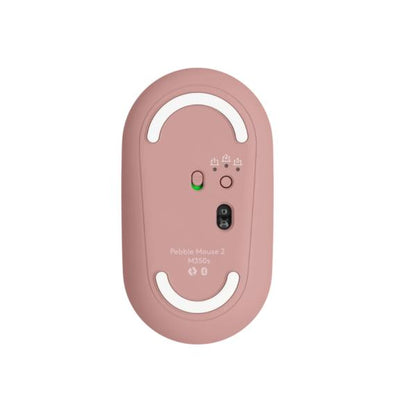 ワイヤレスマウス ローズ logicool M350SRO Pebble Mouse 2 M350S 軽量 薄型 静音 Win Mac対応