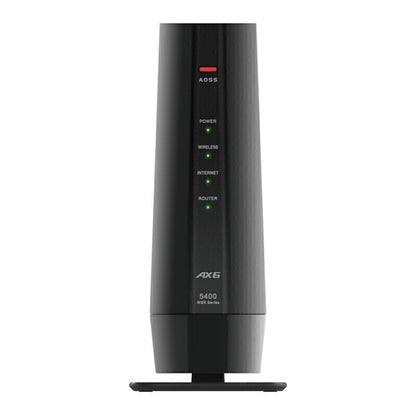 無線LAN親機11ax/ac/n/a/g/b 4803+573Mbps BUFFALO WSR-5400AX6P-BK Wi-Fi/EasyMesｈ/バンドステアリングLite