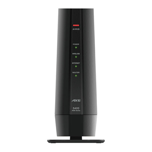 無線LAN親機11ax/ac/n/a/g/b 4803+573Mbps BUFFALO WSR-5400AX6P-BK Wi-Fi/EasyMesｈ/バンドステアリングLite
