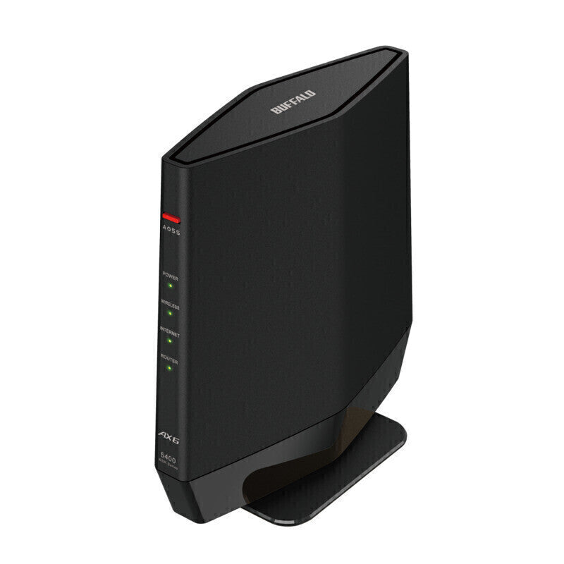 無線LAN親機11ax/ac/n/a/g/b 4803+573Mbps BUFFALO WSR-5400AX6P-BK Wi-Fi/EasyMesｈ/バンドステアリングLite