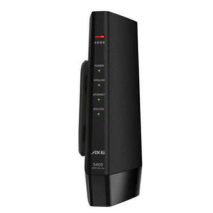 無線LAN親機11ax/ac/n/a/g/b 4803+573Mbps BUFFALO WSR-5400AX6P-BK Wi-Fi/EasyMesｈ/バンドステアリングLite