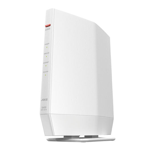 無線LAN親機11ax/ac/n/a/g/b 4803+573Mbps BUFFALO WSR-5400AX6P-WH Wi-Fi/EasyMesｈ/バンドステアリングLite