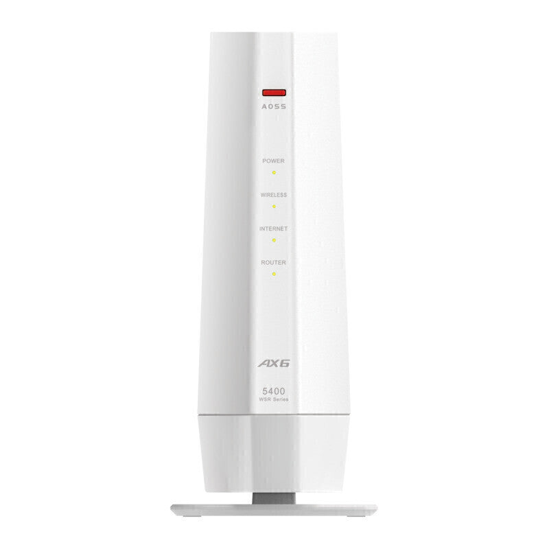 無線LAN親機11ax/ac/n/a/g/b 4803+573Mbps BUFFALO WSR-5400AX6P-WH Wi-Fi/EasyMesｈ/バンドステアリングLite