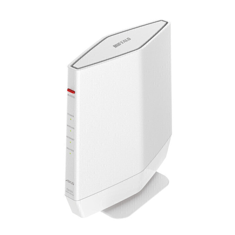 無線LAN親機11ax/ac/n/a/g/b 4803+573Mbps BUFFALO WSR-5400AX6P-WH Wi-Fi/EasyMesｈ/バンドステアリングLite