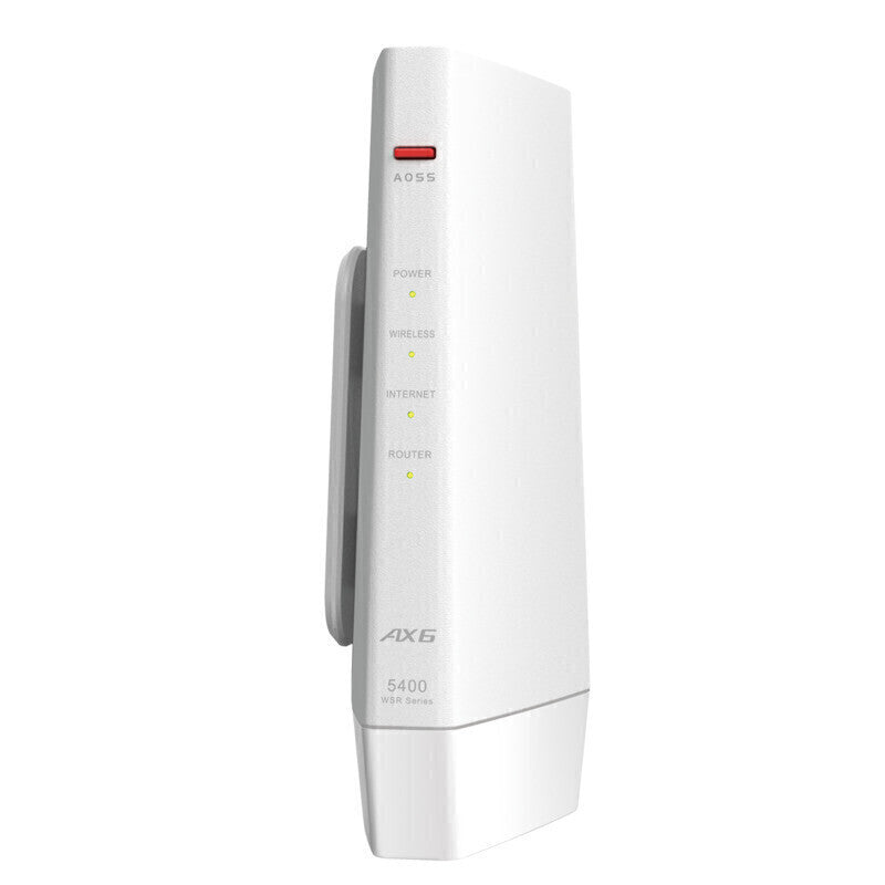 無線LAN親機11ax/ac/n/a/g/b 4803+573Mbps BUFFALO WSR-5400AX6P-WH Wi-Fi/EasyMesｈ/バンドステアリングLite