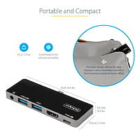 USB Type-Cマルチ変換アダプター StarTech.com DKT30ICHPD ケーブルレスアダプタ