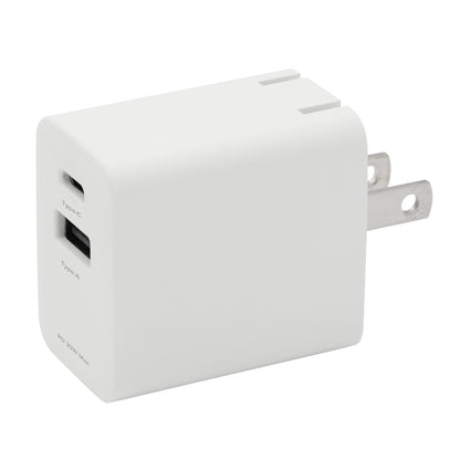 AC充電器 2ポート 20W GREEN HOUSE GH-JD2PA-WH ホワイト/Swich対応/コンパクト