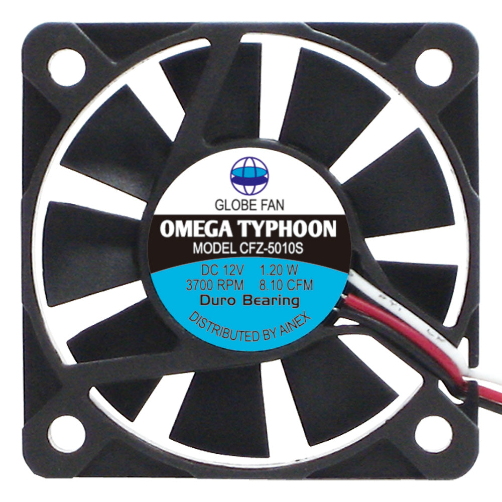 OMEGA TYPHOON 50mm 薄型超静音タイプ AINEX CFZ-5010SB ケースファン/ブラック/静音
