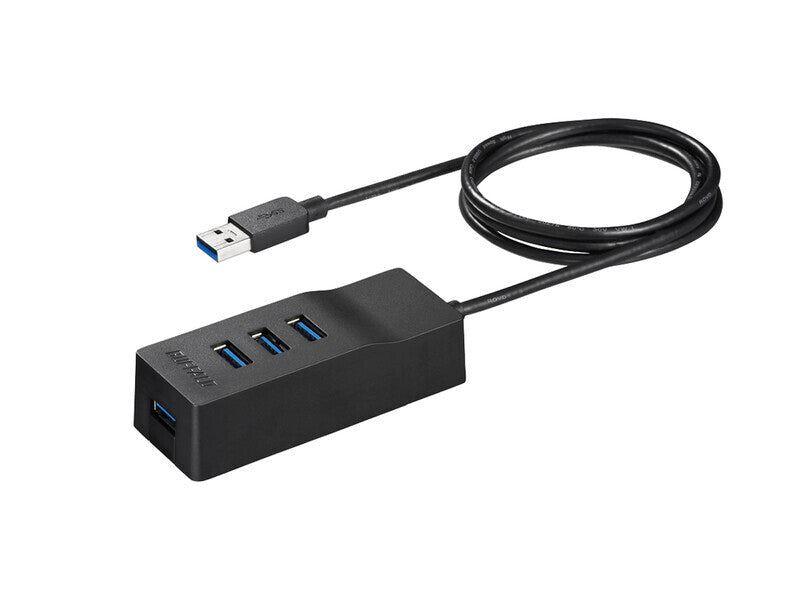 USB3.0 上挿し 4ポートセルフパワーハブ ブラック BUFFALO BSH4A110U3BK ブラック/セルフパワー
