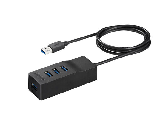 USB3.0 上挿し 4ポートセルフパワーハブ ブラック BUFFALO BSH4A110U3BK ブラック/セルフパワー