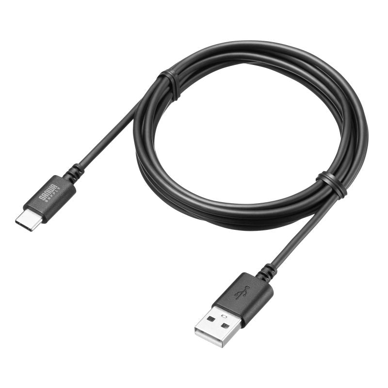 USB 2.0 Type-Cケーブル SANWA SUPPLY KU-CA20BK USB-IF認証/金ピン
