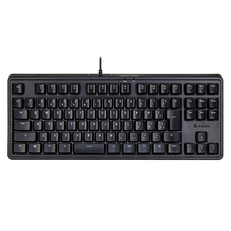 RACEN メンブレンゲーミングキーボードTKL ブラック CENTURY CRC-GMBKRGB02 キーボード ゲーミング 有線