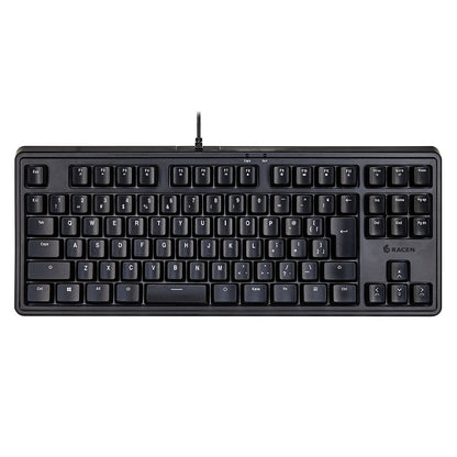RACEN メンブレンゲーミングキーボードTKL ブラック CENTURY CRC-GMBKRGB02 キーボード ゲーミング 有線