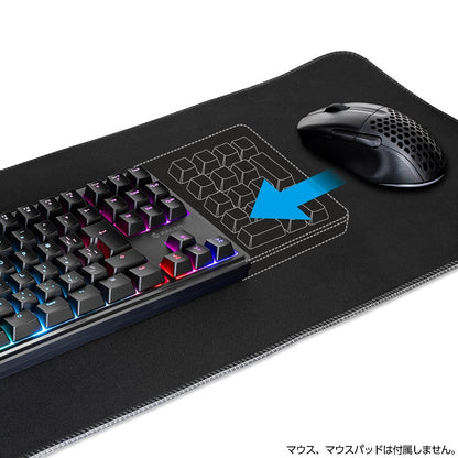 RACEN メンブレンゲーミングキーボードTKL ブラック CENTURY CRC-GMBKRGB02 キーボード ゲーミング 有線